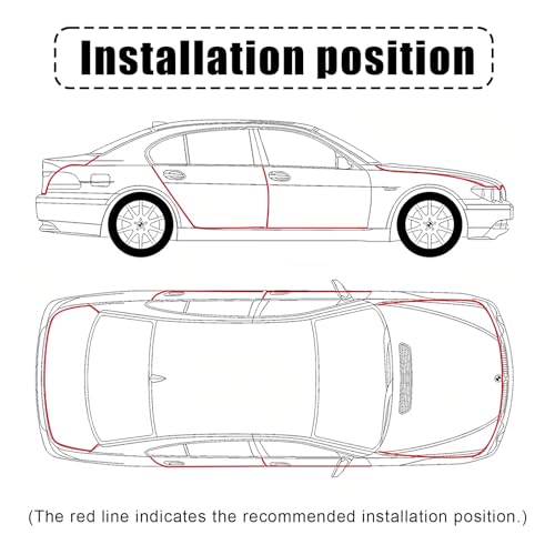 U-Shape Car Door Edge Guards, 32.8 Ft Rubber Automotive Door Edge Protector for SUVs Sedans, Easy No-Glue Install, Exterior Car Accessories Trim (Black)