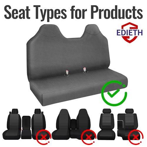 Sandwich Fabric Front Bench Seat Cover Compatible with Ford F250 F350 F450 F550 1999 2000 2001 2002 2003 2004 2005 2006 2007 Super Duty Trucks Full Bench Seat Cover - Gray - color: Gray, size: Knit cloth