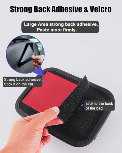 Driver's Car Storage Bag, Small Car Side Pocket Organizer for Car Seats, Doors and Consoles, PU Leather (Beige)