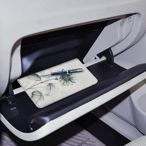 CoBak Car Registration and Insurance Holder - Vehicle Glove Box Car Organizer,Auto Truck Comparment Accessories Case with Magnetic Closure for Driver License,Cards - color: L-Sunflower Sonata