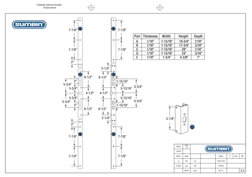 Door Reinforcement for Jamb Door Frame with Extra Heavy Duty Striker Plate in White Finish