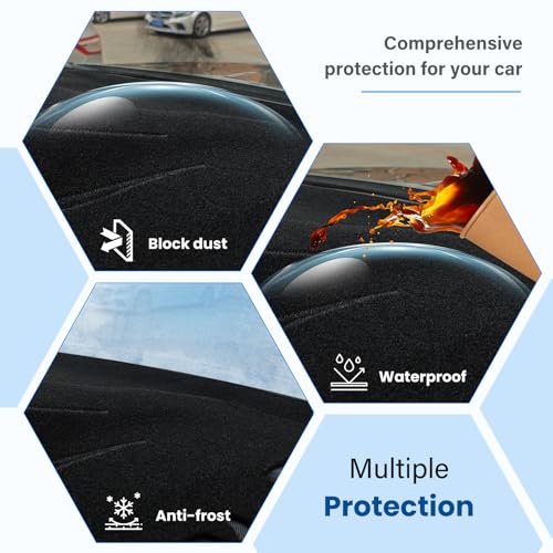 Dash Cover Mat Compatible with Chevy Equinox 2018-2024 (Without HUD) Car Interior Dashboard Cover Mat Nonslip Dashmat Sunshade Glare UV Rays Protector Accessories Custom Fit - size: Compatible with Equinox 2018-2024(Without HUD)