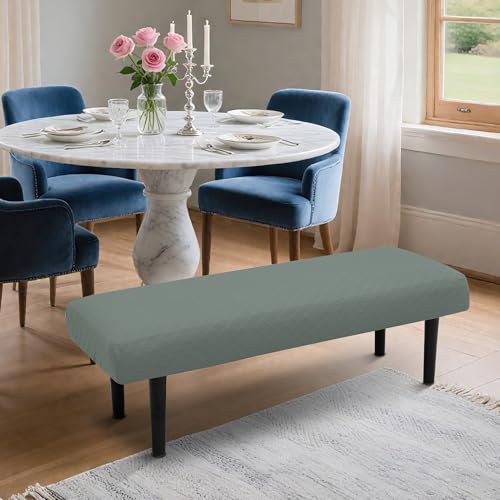 Long tablecloth, seat cover, washable, suitable for rectangular dining chairs in restaurants and living rooms (Argyle pea green, Standard) - color: Argyle Pea Green