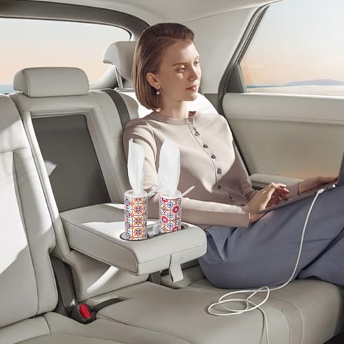 Modern Car Tissues Cylinder 4 Packs (4 Canisters/200 Tissues) - Plastic, Ct-3 - color: Ct-3