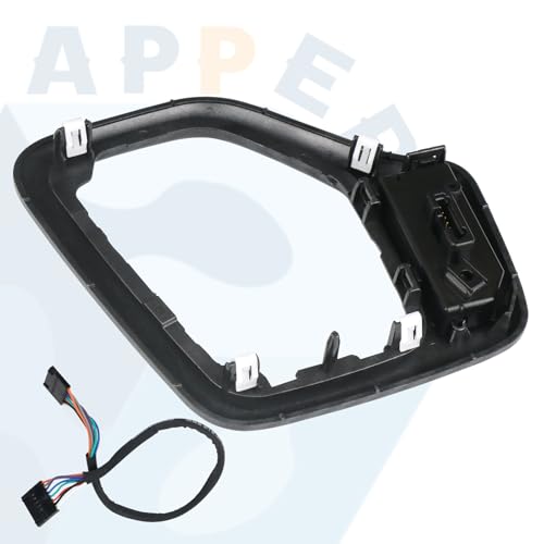 Transmission Shifter Bezel with Wire Harness 5YD27LS5AA 5YD27XSAAA 68413957AA Carbon Fiber for Gear Shift Compatible with 2014-2018 Jeep Cherokee Service Shifter - color: Carbon Fiber