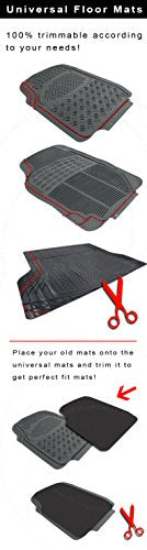 All Weather Waterproof Rubber Trunk Mat Rear Cargo Deep Dish Custom Floor Liner