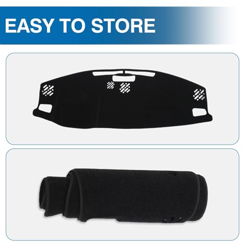 KUST Black Dash Cover for Jeep Grand Cherokee 4XE 2022-2025 2026 Non-Slip Dashboard Cover Interior Accessories for Jeep Grand Cherokee 4XE Custom Fit Dashboard Mat Sunshade Windshield No Glare - size: For Grand Cherokee 4XE 22-26