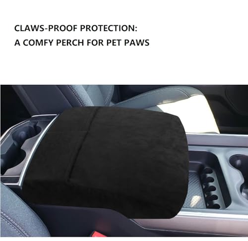 Neoprene Center Console Cover for RAM 2014-2025 | 1.5mm Sweat-Proof, Pet-Proof Armrest Protector | UV Resistant & Elastic Straps