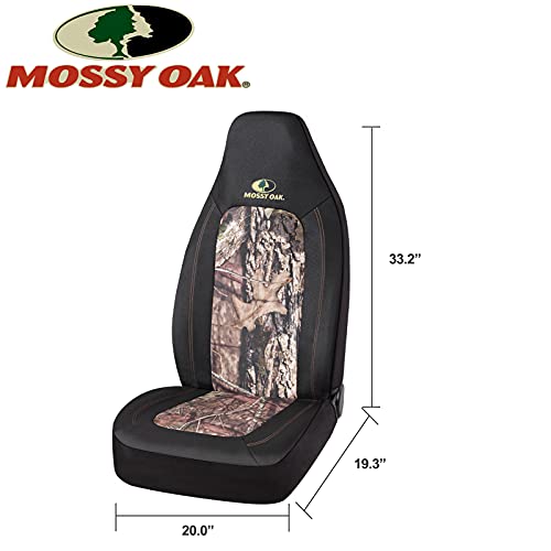 Mossy Oak Camo Seat Covers High Back - Made with Rip-Stop Oxford Fabric, Airbag Compatible, Universial Fit Most Bucket Seats - Official Licensed Product - color: Waterproof Oxford High Back