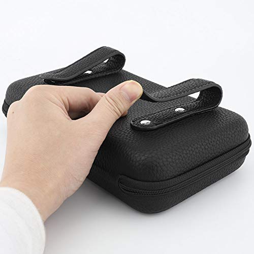 Car Tissue Holder, Sun Visor Napkin Holder, Car Visor Tissue Holder, PU Leather Backseat Tissue Case Holder for Car,Vehicle (Black) - color: Black