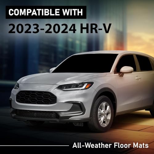 G-PLUS Rear Trunk Mat Compatible with Honda HRV 2023 2024 2025 TPE All Weather Full Cover Protection 1 Piece Black Cargo Mats Floor Mats - size: 23-25|Fit Honda HRV|1PC