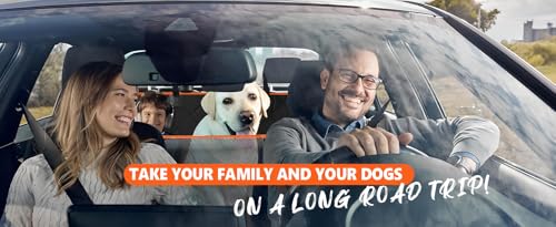 All-in-One Heavy Duty Waterproof Scratch-Proof Dog Back Seat Cover Hammock with Side Flaps, Adjustable & Portable, Easy Install for SUV/Trucks, Compatible with Child Car Seat - Black - color: Black