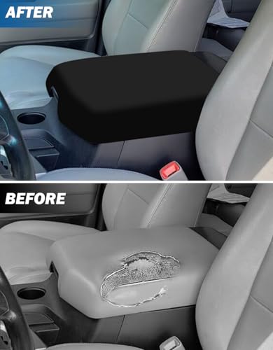 JOYTUTUS Center Console Cover Compatible with 2007-2017 Tundra, 2008-2018 Sequoia, Neoprene Arm Rest Armrest Cover for Car, Durable Middle Console Cover, Car Arm Rest Cover Replacement