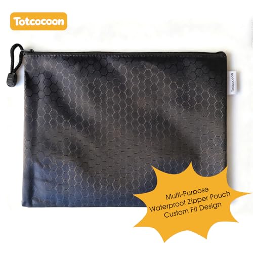 Car Back Seat Protector, 2-Pack Black Waterproof Kick Mats with Custom Storage Pockets, Universal Fit 600D Oxford Fabric Backseat Covers, X-Large Size with Zipper Storage Bag