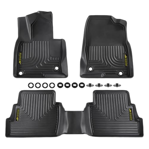 PIT66 Floor Mats Compatible with Mazda CX-5 2017 2018 2019 2020 2021 2022 2023 2024 2025, 1st & 2nd Row TPE 3-Piece All Weather Custom Protection Interior Accessories alfombras para carro - size: Fit Mazda CX-5 2017-2025 | 3PCS