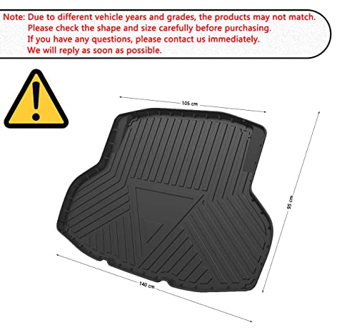 Civic Sedan Cargo Mat - Compatible with 2016-2021 Models,All Weather Rear Cargo Liners Trunk Tray Floor mats,3D Tech Modeling Waterproof Durable Odorless TPO Accessories, No 2-Doors/Hatchback Models - size: For 2016-2021 Honda Civic Sedan