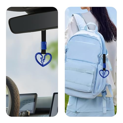 pson Broken Heart Car Handle Strap - color: Blue