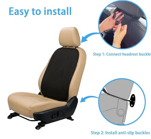 acdiac Summer Cool 3D Air Mesh Breathable Vented Car Seat Cushion Pad,Universal Auto Back Cooling Ventilated Seat Cover for Car SUV Truck Van Pickup for Driving Seat(Black, 1 Pack Back Cushion) - size: 1 pack back cushion