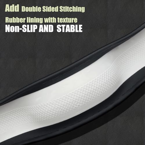 Steering Wheel Cover Universal Standard Size 14.5-15 inch, Non-Folding Packaging, Microfiber Leather, Anti-Slip, Soft Grip, Fits Most Cars SUVs Trucks, Light Creamy White - color: Light Creamy White