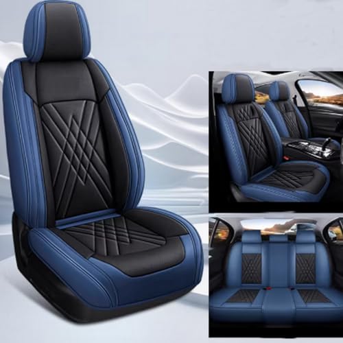 Custom Car Seat Covers for Fit Mercedes-Benz A B C CLA CLS CLK GLE GLS GLA GLK GL ML G S GLC SL CL SLC R SLK etc...Easy to Install car Cover (Black Blue) - color: Black Blue