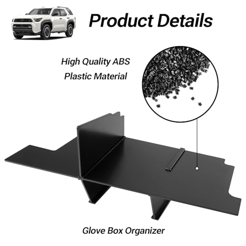 Hellet Glove Box Organizer Compatible with Toyota 2025 2026 4Runner Accessories Center Console Organizer Insert Compartment Tray - size: for Toyota 2025-2026 4runner (Glove Box)