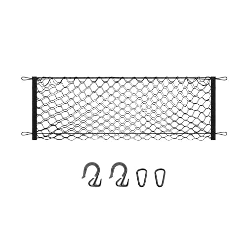 Canvcle Trunk Cargo Net for 2019-2024 Forester Accessories Envelope Style Mesh Trunk Net Organizer and Storage Stretchable Adjustable Elastic Nylon Rear Cargo Netting with Hooks - style: for Forester