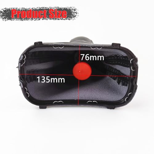 Automatic Shift Lever Gear Shift Knob Gaiter Boot Leather Cover Gear Shift Knob Shifter with Black Leather Gaiter Accessories Replacement Set for Golf 6 Golf 7 Jetta MK6 MK7 Tiguan 5N Sharan 7N