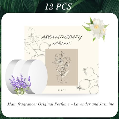 12Pcs Scented Tablets – Subtle Scent (Lavender + Jasmine Scent) - color: Z Lavender + Jasmine
