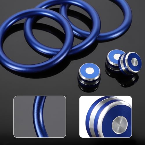 TOMALL 6pcs Aluminum AC Vent Outlet Ring Cover Compatible with Nissan 14th Gen Sentra 2020 2021 2022 2023 2024 2025 Air Conditioning Vent Trim Decoration Interior Accessories (Blue)