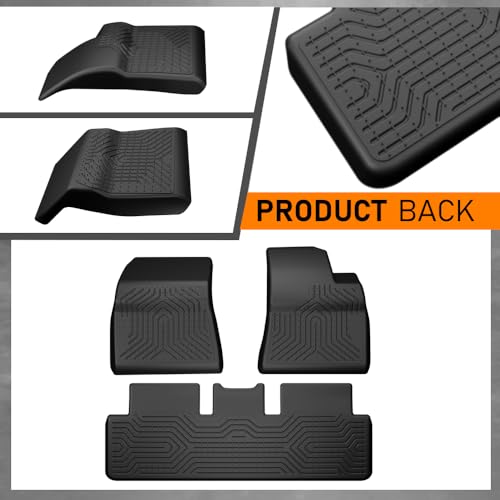 G-PLUS Model 3 Floor Mats Compatible with Tesla Model 3 2017-2023 Sept Old Style,Not Fit 2023 Oct-2026 New Model,TPE All Weather Custom Fit Full Cover Protection Floor Liners Black 3PCS - size: 2017-2023|Fit Tesla Model 3|3PCS