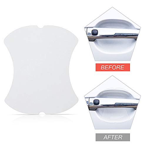 16 Pieces Car Door Handle Cup Protector Clear Car Door Handle Scratches Protective Films for Vehicles Transparent Paint Scratch Protection Protective Film