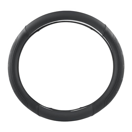 GIANT PANDA Car Steering Wheel Cover for RAM 1500 2500 3500, Compatible with Dodge RAM 15.5-16 inches - Black - color: A-Black