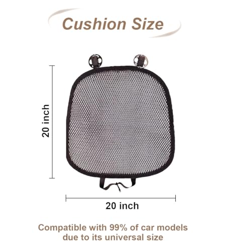 3D Air Mesh Breathable Car Seat Cushion Summer Cooling Seat Cover Anti-Slip Honeycomb Mesh Universal Auto Backrest Pad Fit Car Truck Pickup SUV (Black, 1 Pack Seat Pad) - size: 1 Pack Seat Pad
