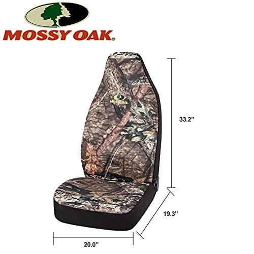 Mossy Oak Full Camo Seat Covers High Back - Made with Rip-Stop Oxford Fabric, Airbag Compatible, Universial Fit Most Bucket Seats - Official Licensed Product - color: Full Camo Oxford High Back