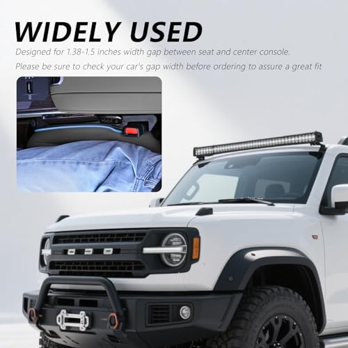 3 in 1 Car Seat Gap Filler Organizer,2PCS Multifunctional Car Seat Gap Plug with Storage Slot & Hook Function,Anti-Drop Cars Gaps Seats Filler Cars Clutter Catcher for SUVs Trucks (Black) - color: Black