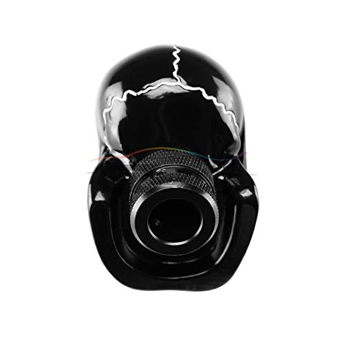 EZAUTO WRAP Black Universal Manual Wicked Skull Head Gear Stick Car Shift Knob Shifter Halloween - color: Black