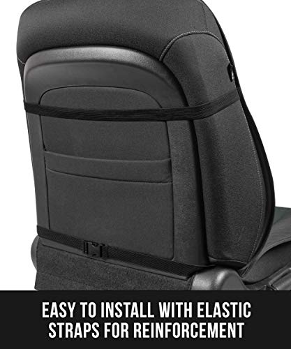 BDK EasyFit Car Seat Covers for Front Seats, Gray – Front Seat Cover Set with Integrated Headrest Cover, Quick Slip-On Installation and Two-Tone Accent, Fits Most Car Truck Van SUV - color: Charcoal