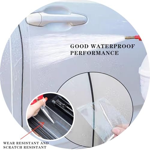 1 Pcs Transparent Car Door Sill Anti-Collision Protection Strip, Universal Car Door Edge Guard Door Sill Protector, Car Door Edge Trim Protection Film Fits for Most Cars, Suvs (2.75 in*32.8 Ft)