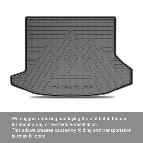 KUST Trunk Cargo Mat for Chevy Equinox/GMC Terrain 2025-2026 (Gasoline), Rear Cargo Liner for Equinox Accessories All Weather Protection TPE Rubber Raised Edge - style: Equinox 2025-2026 │ Trunk Mat