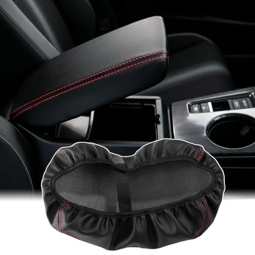 CKE Compatible with Honda Civic 2026 2025 2024 2023 2022 with CVT Car Center Console Armrest Cover Armrest Storage Box Lids Seat Cover Protector -Black (Red line) - color: Black (Red Line)