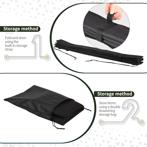 Large 38"x25" Rear Bumper Guard for Cars, Foldable Trunk Mat Protector - Universal Scratch Protection for SUV, Truck, Van During Loading and Unloading & Dog Entry