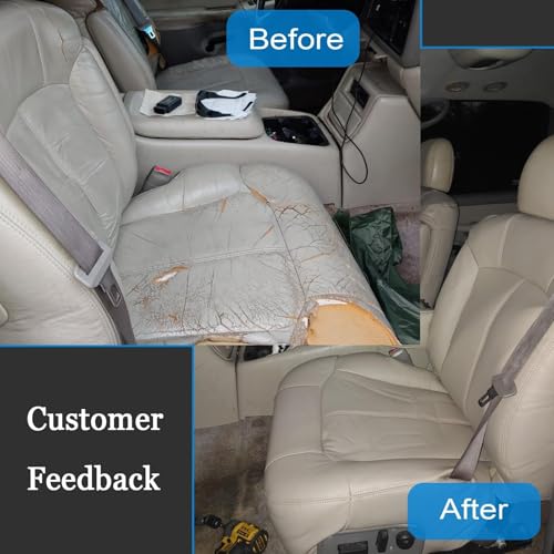 Priprilod Driver Side Bottom Seat Cover & Foam Cushion Replacement Light Tan #522/922 Compatible with Chevy Tahoe/Suburban 1500 2500 1999 2000 2001 2002 | Faux Leather | Fits Heated & Non-Heated Seats - color: Tan