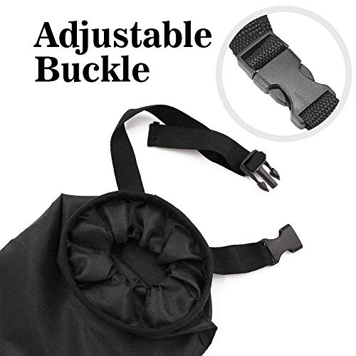 IPELY Universal Car Garbage Bag Back Seat Headrest Litter Trash Garbage Can (Black)