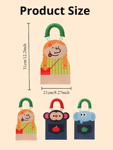 Car Tissue Holder – Cute Cartoon Hanging Paper Towel Dispenser with Soft Handle, Waterproof & Reusable for Car, Bathroom, Kitchen (Monkey) - color: Monkey