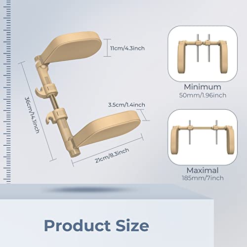 Adjustable Car Headrest Pillow, Road Pal Headrest, U-Shaped Travel Sleeping Pillow for Kids & Adults, Head Neck Support Only Suitable for Car Seat Headrest with Poles, Khaki - color: Khaki
