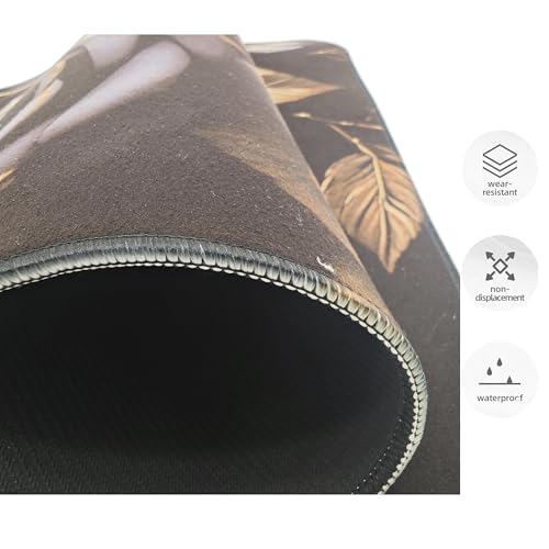 Universal Fit Car Floor Mats-Tech Cloth with Elegant Patterns, Gilded Black Roses,Anti-Slip Rubber Bottom, Front (26.8x17.3in) & Rear (13x17.3in) Set,4PCS, Water-Resistant & Simple to Clean