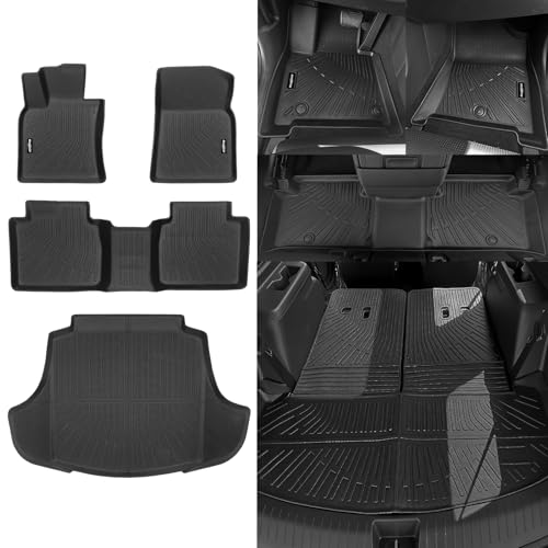 Floor Mats for Lexus ES ES350 ES330h 2019-2025(Only Fit FWD), Trunk Mat All Weather TPE Protector for Lexus ES Accessories - size: 23)ES FWD|2019-2025
