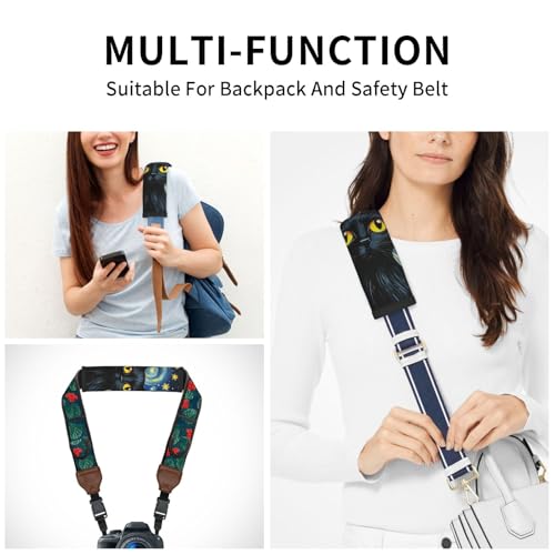 Seat Belt Cover Pads Starry Night Art Animal Cat Car Seat Belt Covers for Women Men Adults Kids Soft Comfortable Auto Seatbelt Cushion Shoulder Strap Pad Handle Wraps, 1 Pair - color: Starry Night Art Animal Cat