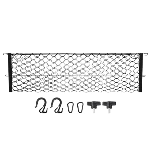Canvcle Trunk Cargo Net for 2018-2025 2026 Chevy Equinox & GMC Terrain Accessories Envelope Style Mesh Trunk Net Organizer and Storage Stretchable Elastic Nylon Rear Cargo Netting with Hooks - style: for Chevy Equinox