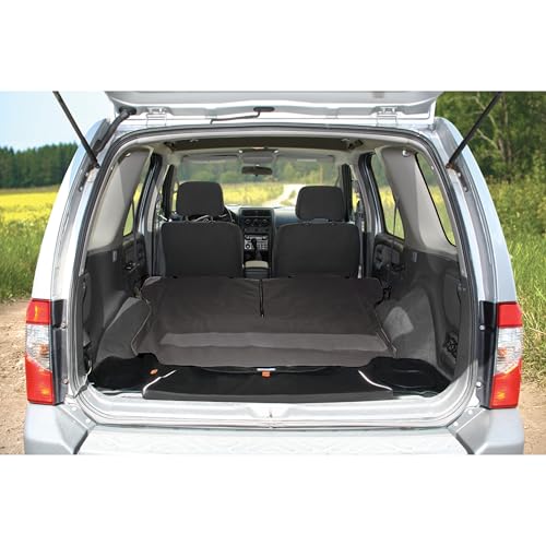 Kurgo Rover Cargo Cape - Protects Cargo Area from Dirt & Scratches - Stain Resistant - Car Boot Protector - Water-Resistant Cargo Cape - SUV Trunk Liner with Bumper Flap - Charcoal